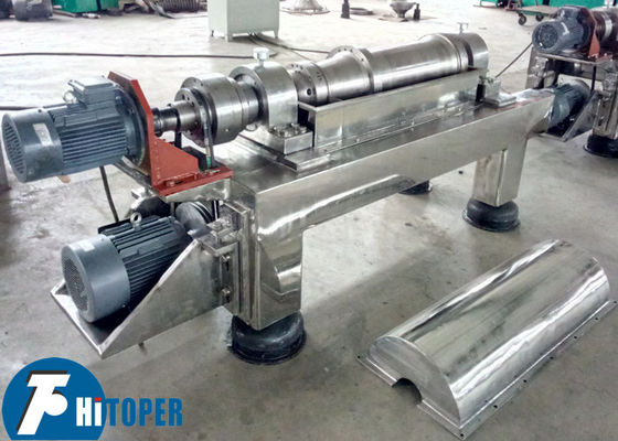Stainless Steel Industrial Decanter Centrifuge for Continuous Separation of Solid Liquid Suspensions in Various Industrial Applications