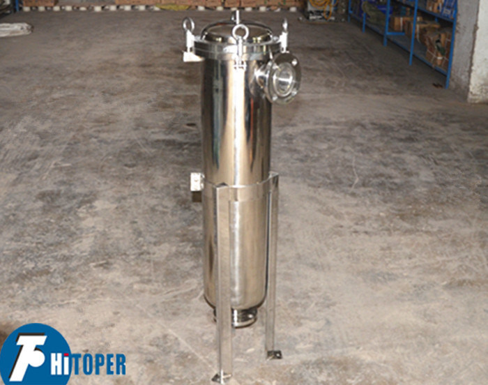 Industrial Bag Filter Housing Featuring Stainless Steel Basket Support and Convenient Filter Bag Replacement for Liquid Filtration